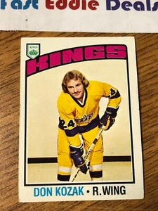 TOPPS NHL HOCKEY 1976-77 DON KOZAK CARD 185 LOS ANGELES KINGS EXCELLENT - Picture 1 of 2