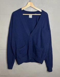 Vintage 1990s Navy Blue GAP Button Up Cardigan Sweater Size - L - Picture 1 of 7