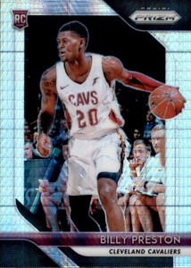 2018-19 Panini Prizm #19 BILLY PRESTON RC Prizms Hyper Cavaliers 