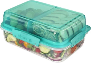 Lunch Stack Rectangle to Go Lunch Box | 1.8 L Food Container with Bento-Style Co - Picture 1 of 12
