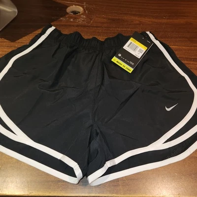 NEW NIKE [1X] Women's 3.0" DRY TEMPO DRI-FIT Yoga Gym Shorts Jogging Sz Small - Image 1 of 4