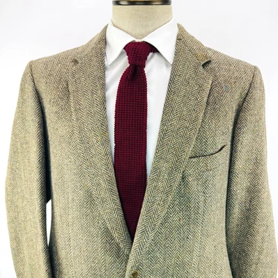 De colección Magee a medida para hombre 44R Donegal tejido a mano tweed mancha espiga Foto 1 de 4