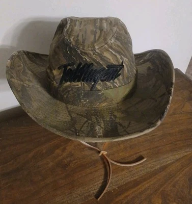 Sombrero cazador Gunny camuflaje árbol real Ted Nugent logotipo talla grande con barbilla EE. UU. Foto 1 de 4