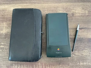 Apple Newton MessagePad 120 & Leder Case 1993 - voll funktionsfähig, super Zustand - Bild 1 von 11