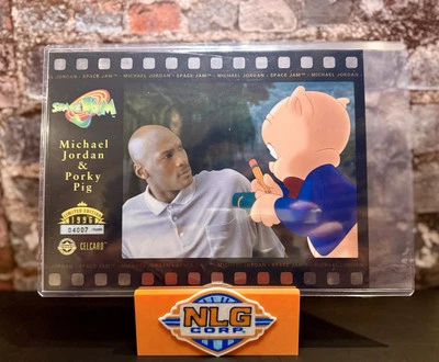 1996 cubierta superior Space Jam Michael Jordan Cell Celcard conjunto completo limitado  Foto 1 de 4