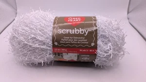Red Heart Scrubby Yarn 100% polyester 3.5 oz 92 yds. Coconut NEW - Picture 1 of 3