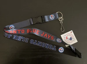Toronto Blue Jays Lanyard Gray Black - Picture 1 of 4