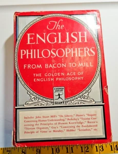 Vintage The English Philosophers From Bacon To Mill Hardcover Book 1939 - Picture 1 of 4