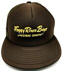 FOGGY RIVER BOYS MUSIC SHOW czapka vintage brązowa regulowana czapka snapback trucker