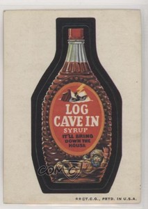1973 Topps Wacky Packages Series 2 Log Cave In Syrup 0as