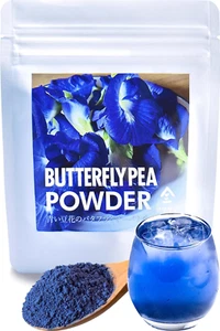 Butterfly Pea Powder 30gx2Bags  Natural herb Anthocyanin, food coloring YAMASAN - Picture 1 of 7