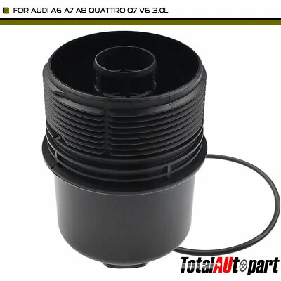 Tapa de carcasa de filtro de aceite para Audi A6 A7 A8 Quattro Q7 2015-2017 V6 3,0 L 06E115405H Foto 1 de 4