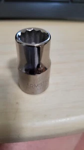 Armstrong 39-113A  13mm, 12 Point, 1/2" Drive Metric Standard Socket New USA - Picture 1 of 3
