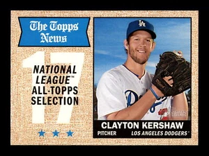 Clayton Kershaw 2017 Topps Heritage #374 Dodgers de Los Ángeles - Imagen 1 de 2