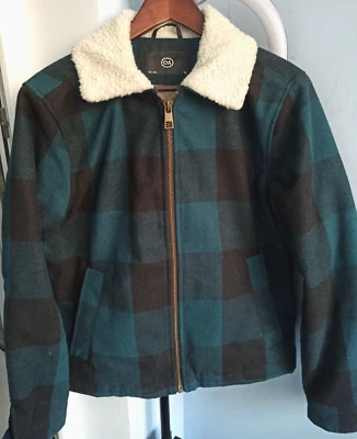 С&A Abrigo Blazer Chaqueta Sherpa Lana Oveja Foto 1 de 4