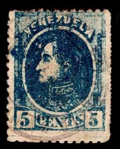 1879 Sc. #68 USADO - VENEZUELA EMISIÓN REGULAR - MULTA - CV$8,00 (ESP#4602) - Imagen 1 de 1