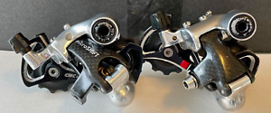 Two / 2x Microshift 10 Speed Rear Derailleur - Short Cage - Carbon ARSIS - 192 g