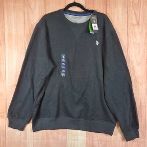 U.S. Polo Assn Mens Sweatshirt 2XL Black Cotton Long Sleeve Crew Neck Pullover - Picture 1 of 11
