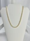 Vintage Faux Pearl Necklace Single Strand Silver Tone Clasp 19"
