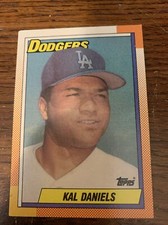 1990 Topps Kal Daniels Los Angeles Dodgers  #585 MLB Baseball Card