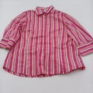 George Shirt Girls Medium Multicolor Striped Button Up - Picture 1 of 5