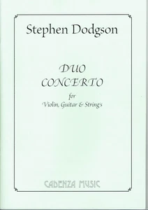 Duo Concerto for Violin, Guitar & Strings by Stephen Dodgson (Full score) - Picture 1 of 1