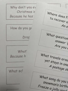 Christmas Cracker Jokes (Pack of 32 jokes) - Picture 1 of 1