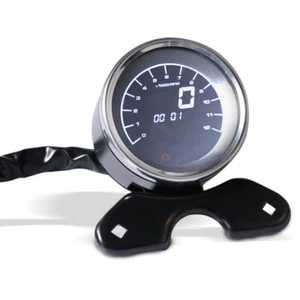 Moto LCD LED digitale Contagiri Contachilometri Tachimetro Per Harley Honda BMW - Picture 1 of 11