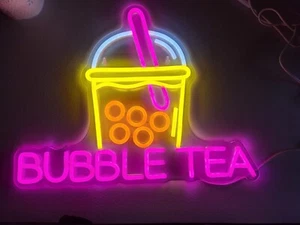 Bubble Tea Neon LED Light- MULTICOLOR- New - Picture 1 of 2