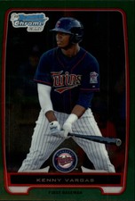 2012 Bowman Chrome Prospects Green Refractors #BCP150 Kenny Vargas