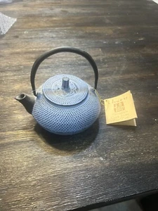 Unity Tetsubin Mini-Teekanne aus Gusseisen 5"" japanischer Stil blau - Bild 1 von 7