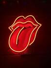 Rolling Stones Acrylic Vintage Neon Sign Garage Window Wall Light 14"