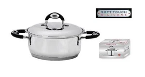 Pentola Casseruola in Acciaio con Coperchio New Bavaria 26 cm - Foto 1 di 1