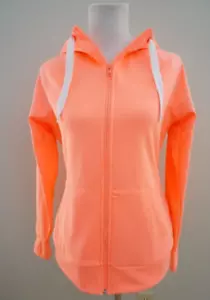 NWT The North Face Suprema FZ Hoodie Neon Peach Full Zip Small - Picture 1 of 5