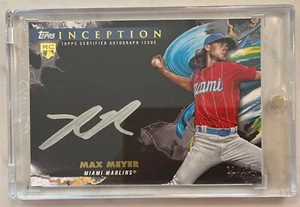 2023 Topps Inception Silver Signings /99 Max Meyer #ISS-MME Rookie Auto RC - Picture 1 of 3
