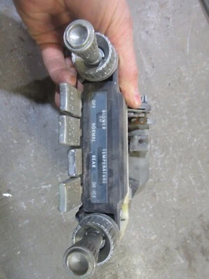 1963 Pontiac Catalina interior dash panel heater control switch assembly trim - Image 1 of 4