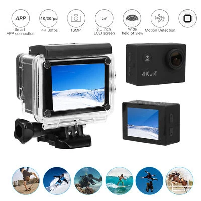 Waterproof SJCAM AIR Sports Camera Kit LCD Screen DV Camera Professional Black - Image 1 of 4