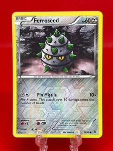 Pokémon JCC Ferroseed B&W Poderes Emergentes 70/98 Holo Inverso 2011 Inglés Casi Nuevo - Imagen 1 de 2