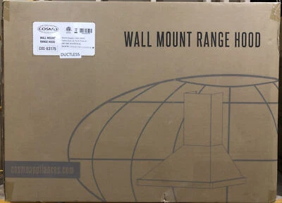 Cosmo 63175 30 in. Wall Mount Range Hood with Efficient Airflow, Ducted, 3-Speed - Image 1 of 2