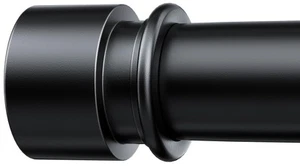 Curtain Rods for Windows 32 to 96 Inches - Black 1 Inch Diameter Curtain Rods... - Picture 1 of 8