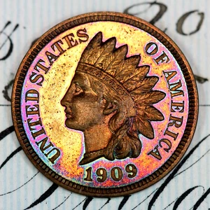 * 1909 CAMEO * PRISTINE++ GEM PROOF INDIAN HEAD PENNY * FROM ORIGINAL COLLECTION - Picture 1 of 3