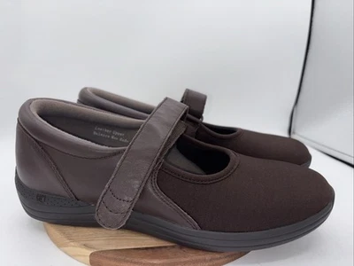 Zapatos terapéuticos Mary Jane DREW para mujer P221 ÚLTIMOS de cuero/textil marrón talla 10N Foto 1 de 4