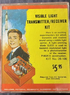NUEVO Kit Receptor Transmisor de Luz Visible Radio Shack Science Fair Ultra Raro Foto 1 de 2