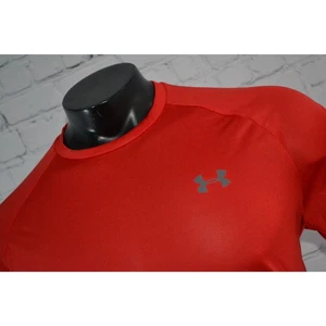 48546 Under Armour Gym Shirt Workout Mens Size Large HeatGear Polyester Tech Tee - Picture 1 of 9