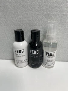VERB Ghost Shampoo Conditioner and oil Set - Travel Size 3 Piece Kit Read Descri - Picture 1 of 8