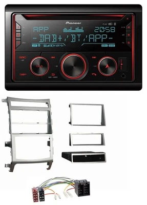 Pioneer 2DIN DAB MP3 Bluetooth USB CD Autoradio für Hyundai ix55 2009-2012 silbe - Bild 1 von 4