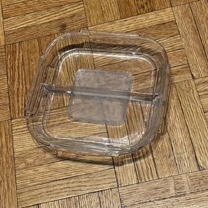 1939 Worlds Fair Sunbeam T-9 Toaster Glass Hostess Divided Tray - 7 x 7” - Picture 1 of 10