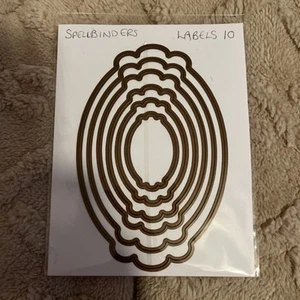 Craft Clearout - Spellbinders 6pc die set - Labels 10 - Picture 1 of 4