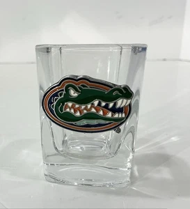 Florida Gators Square Shot Glass Pewter Logo College Football Heavy 2” - Picture 1 of 3