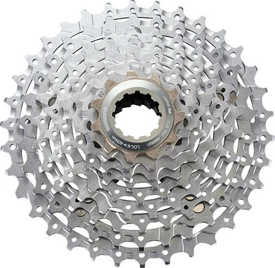 Shimano Deore XT CS-M770 Cassette - 9 Speed, 11-34t, Silver - Image 1 of 2